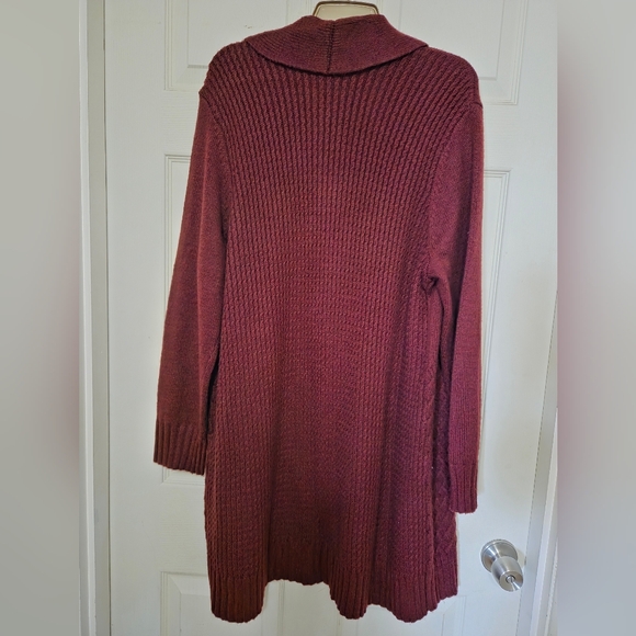 Chico's Elegant Burgundy Women's Sweater XL - Picture 5 of 6
